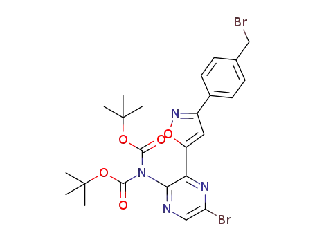 di-tert-butyl (5-bromo-3-(3-(4-(bromomethyl)phenyl)isoxazol-5-yl)pyrazin-2-yl)carbamate