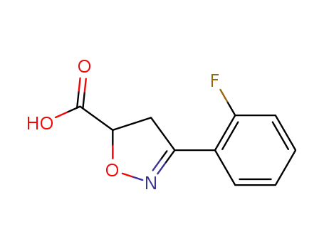 3-(2-FLUORO-PHENYL)-4,5-DIHYDRO-ISOXAZOLE-5-CARBOXYLIC ACID