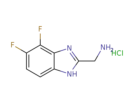 (4,5-difluoro-3H-benzo[d]imidazol-2-yl)methanamine hydrochloride