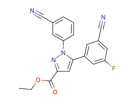 Ethyl 5-(3-cyano-5-fluorophenyl)-1-(3-cyanophenyl)-1H-pyrazole-3-carboxylate