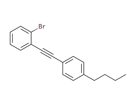 Molecular Structure of 1396301-17-9 (1-bromo-2-[(p-butylphenyl)ethynyl]benzene)