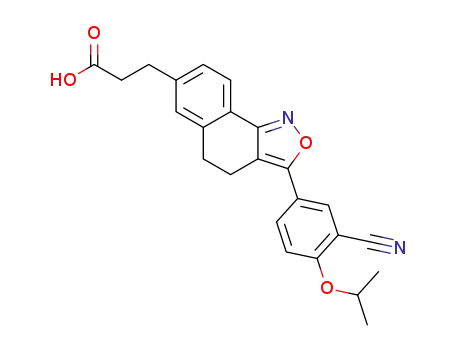 3-(3-(3-cyano-4-isopropoxyphenyl)-4,5-dihydronaphtho[1,2-c]isoxazol-7-yl)propanoic acid