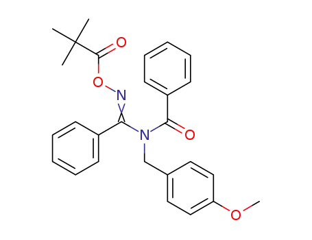 N-N-(4-methoxybenzyl)-N-(phenyl((pivaloyloxy)imino)methyl)benzamide