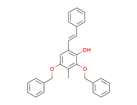2,4-dibenzyloxy-3-methyl-6-styrylphenol