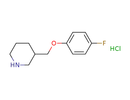 Molecular Structure of 1050509-50-6 (3-(4-FLUORO-PHENOXYMETHYL)-PIPERIDINEHYDROCHLORIDE)