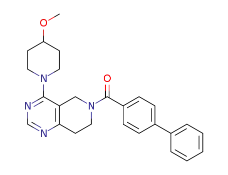 biphenyl-4-yl-[4-(4-methoxypiperidin-1-yl)-7,8-dihydropyrido[4,3-d]pyrimidin-6(5H)-yl]methanone