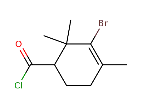3-bromo-2,2,4-trimethylcyclohex-3-ene carbonyl chloride