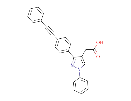 {1-Phenyl-3-[4-(phenylethynyl)phenyl]-1H-pyrazol-4-yl}acetic acid