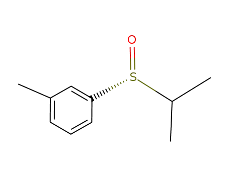 Molecular Structure of 84413-70-7 ((R)-1-(isopropylsulfinyl)-3-methylbenzene)