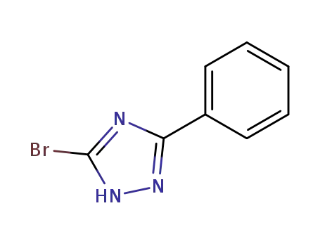 Molecular Structure of 15777-59-0 (3-bromo-5-phenyl-1H-1,2,4-triazole(SALTDATA: FREE))