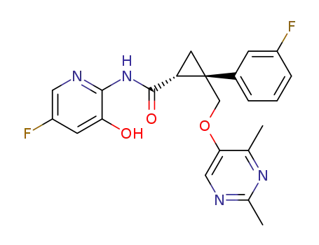(1R,2S)-2-{[(2,4-dimethylpyrimidin-5-yl)oxy]methyl}-N-(5-fluoro-3-hydroxypyridin-2-yl)-2-(3-fluorophenyl)cyclopropanecarboxamide