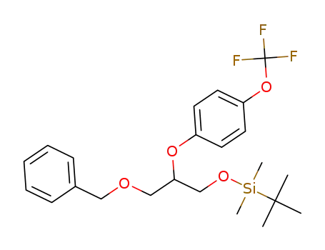 {3-benzyloxy-2-[4-trifluoromethoxyphenoxy]propoxy}tert-butyldimethylsilane