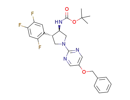 [(3R,4S)-1-(5-benzyloxypyrimidin-2-yl)-4-(2,4,5-trifluorophenyl)pyrrolidin-3-yl]carbamic acid tert-butyl ester