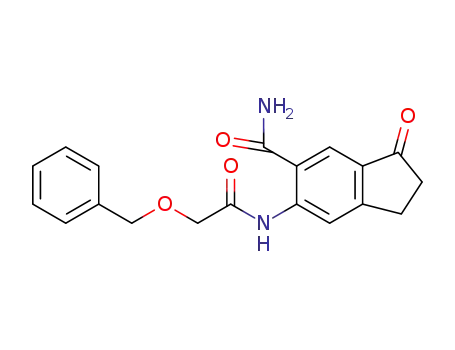 6-aminocarbonyl-5-(benzyloxyacetamido)-indan-1-one