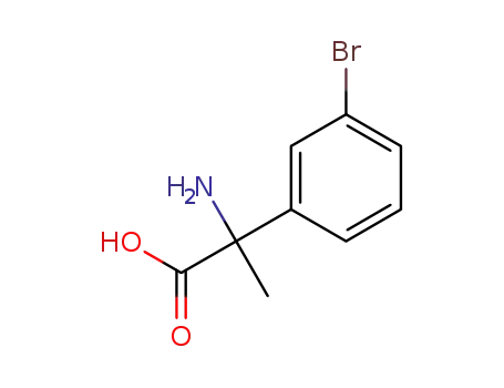 Molecular Structure of 7399-36-2 (2-amino-2-(3-bromophenyl)propanoic acid)