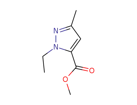 Molecular Structure of 88398-73-6 (METHYL 1-ETHYL-3-METHYL-1H-PYRAZOLE-5-CARBOXYLATE)