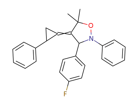 5,5-dimethyl-2-phenyl-4-(2-phenylcyclopropylidene)-3-(p-fluorophenyl)isoxazolidine