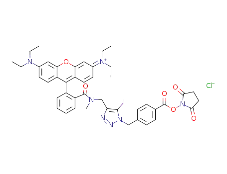 N-methyl N-[5-iodo-1-(4-methyl-N-succinimidyl benzoate)-4-methyl-1,2,3-thiazole]rhodamine B carboxamide