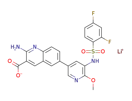 2-amino-6-(5-{[(2,4-fifluorophenyl)sulfonyl]amino}-6-methoxypyridin-3-yl)quinoline-3-carboxylic acid lithium salt
