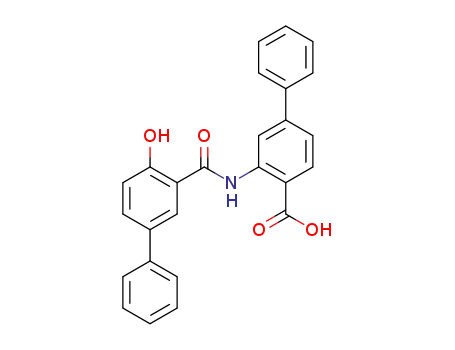 2-(2-hydroxy-5-phenylbenzamido)-4-phenylbenzoic acid