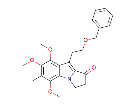 9-(2-(benzyloxy)ethyl)-5,7,8-trimethoxy-6-methyl-2,3-dihydro-1H-pyrrolo[1,2-a]-indol-1-one