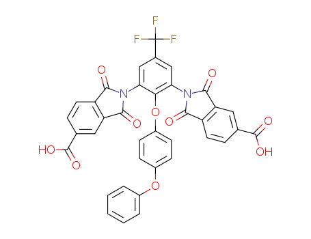 Molecular Structure of 1374879-16-9 (2,6-bis(N-trimellitimido)-4-trifluoromethyl-40-phenoxydiphenyl ether)
