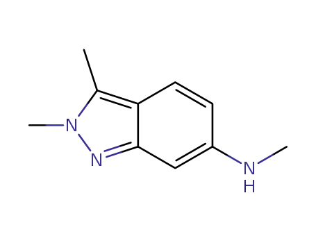 Molecular Structure of 1376676-65-1 (N,2,3-trimethyl-2H-indazole-6-amine)