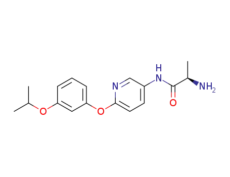 N'-[6-({3-[(1-methylethyl)oxy]phenyl}oxy)-3-pyridinyl]-D-alaninamide