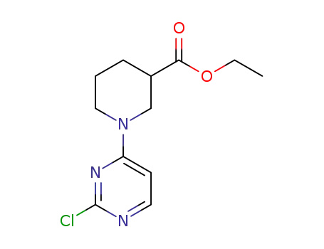 Molecular Structure of 1347757-99-6 (Ethyl 1-(2-chloropyrimidin-4-yl)piperidine-3-carboxylate)