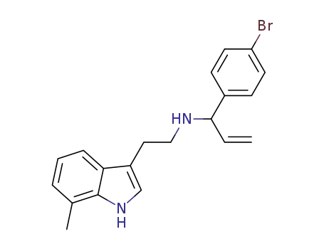 Molecular Structure of 1400791-80-1 (1-(4-bromophenyl)-N-(2-(7-methyl-1H-indol-3-yl)ethyl)prop-2-en-1-amine)