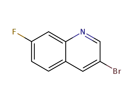 Molecular Structure of 225366-90-5 (3-broMo-7-fluoroquinoline)