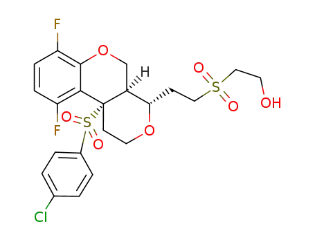 C<sub>22</sub>H<sub>23</sub>ClF<sub>2</sub>O<sub>7</sub>S<sub>2</sub>