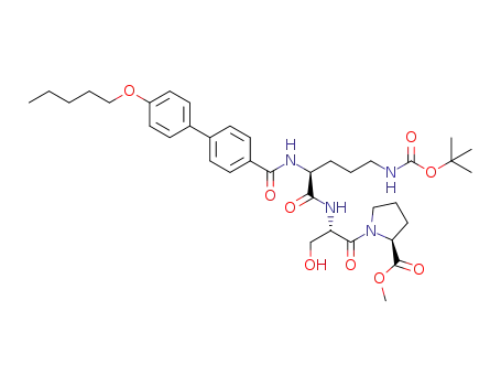 Nδ-Boc-Orn(Nα-4'-pentyloxy-biphenyl-4-formyl)-Ser-Pro-OMe