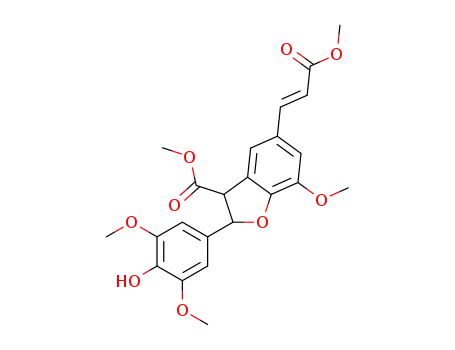 methyl (E)-3-[2-(4-hydroxy-3,5-dimethoxyphenyl)-7-methoxy-3-methoxycarbonyl-2,3-dihydro-1-benzofuran-5-yl]propen-2-enoate