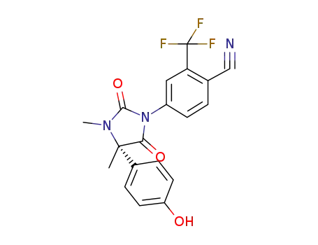 (S)-4-[3,4-dimethyl-2,5-dioxo-4-(4-hydroxyphenyl)imidazolidin-1-yl]-2-(trifluoromethyl)benzonitrile