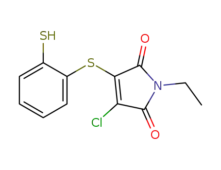 3-chloro-1-ethyl-4-(2-mercaptophenylthio)-1H-pyrrole-2,5-dione