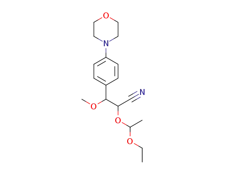 2-(1-ethoxyethoxy)-3-methoxy-3-(4-morpholinophenyl)propanenitrile