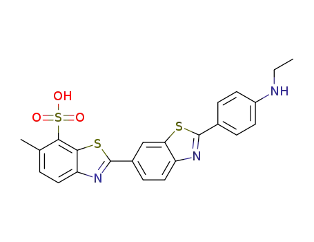 2'-(4-(ethylamino)phenyl)-6-methyl-2,6'-bibenzo[d]thiazole-7-sulfonic acid