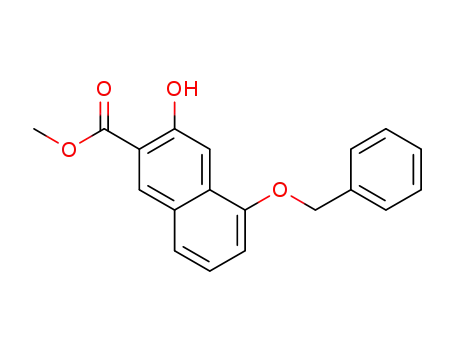 2-Naphthalenecarboxylic acid, 3-hydroxy-5-(phenylmethoxy)-, methyl
ester