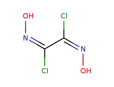 Molecular Structure of 136135-20-1 (Ethanediimidoyl dichloride, dihydroxy-, (1E,2E)-)