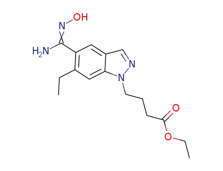ethyl 4-{6-ethyl-5-[(hydroxyamino)(imino)methyl]-1H-indazol-1-yl}butanoate