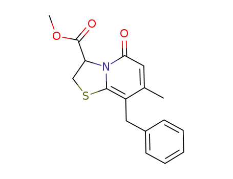 8-benzyl-7-methyl-5-oxo-2,3-dihydro-5H-thiazolo[3,2-a]pyridine-3-carboxylic acid methyl ester