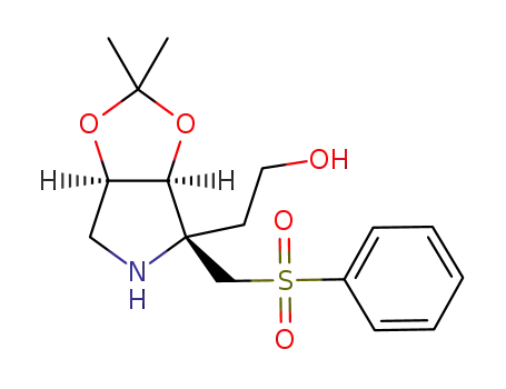 (2S,3S,4R)-2-(2-hydroxyethyl)-2-phenylsulfonylmethyl-3,4-isopropylidenedioxypyrrolidine