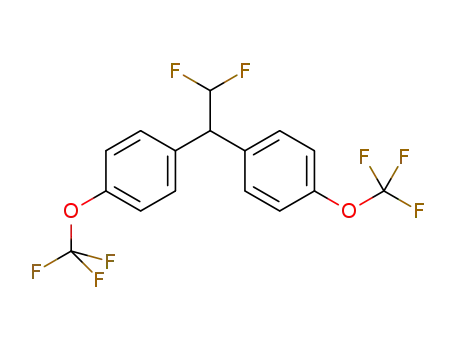 Molecular Structure of 1314534-88-7 (1,1-difluoro-2,2-bis[p-(trifluoromethoxy)benzene]ethane)