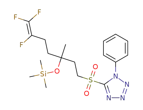 1-phenyl-5-({6,7,7-trifluoro-3-methyl-3-[(trimethylsilyl)oxy]-6-hepten-1-yl}sulfonyl)-1H-tetrazole