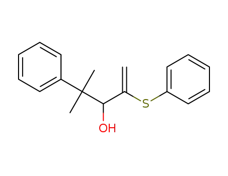 4-methyl-4-phenyl-2-(phenylthio)pent-1-en-3-ol