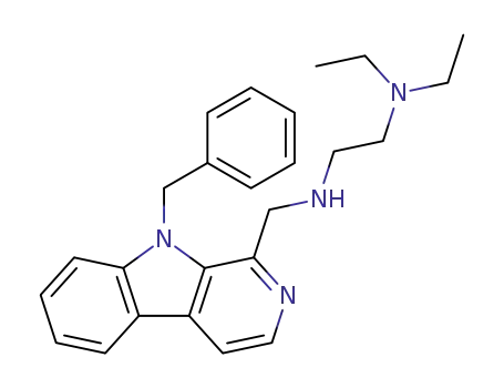 1-[N-(2-diethylamino-ethyl)-aminomethyl]-9-benzyl-β-carboline