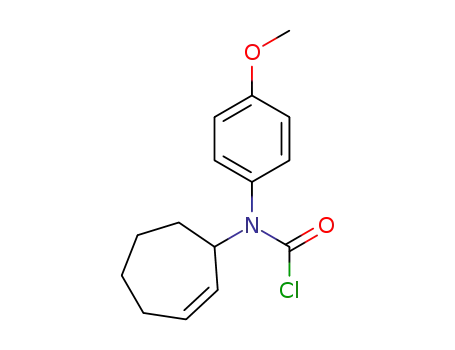 cyclohept-2-en-1-yl(4-methoxyphenyl)carbamic chloride