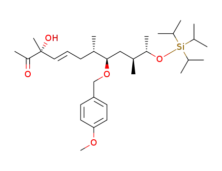 (3R,7S,8R,10S,11S,E)-3-hydroxy-8-(4-methoxybenzyloxy)-3,7,10-trimethyl-11-(triisopropylsilyloxy)dodec-4-en-2-one