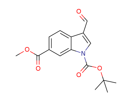 1H-Indole-1,6-dicarboxylicacid, 3-formyl-, 1-(1,1-dimethylethyl) 6-methyl ester